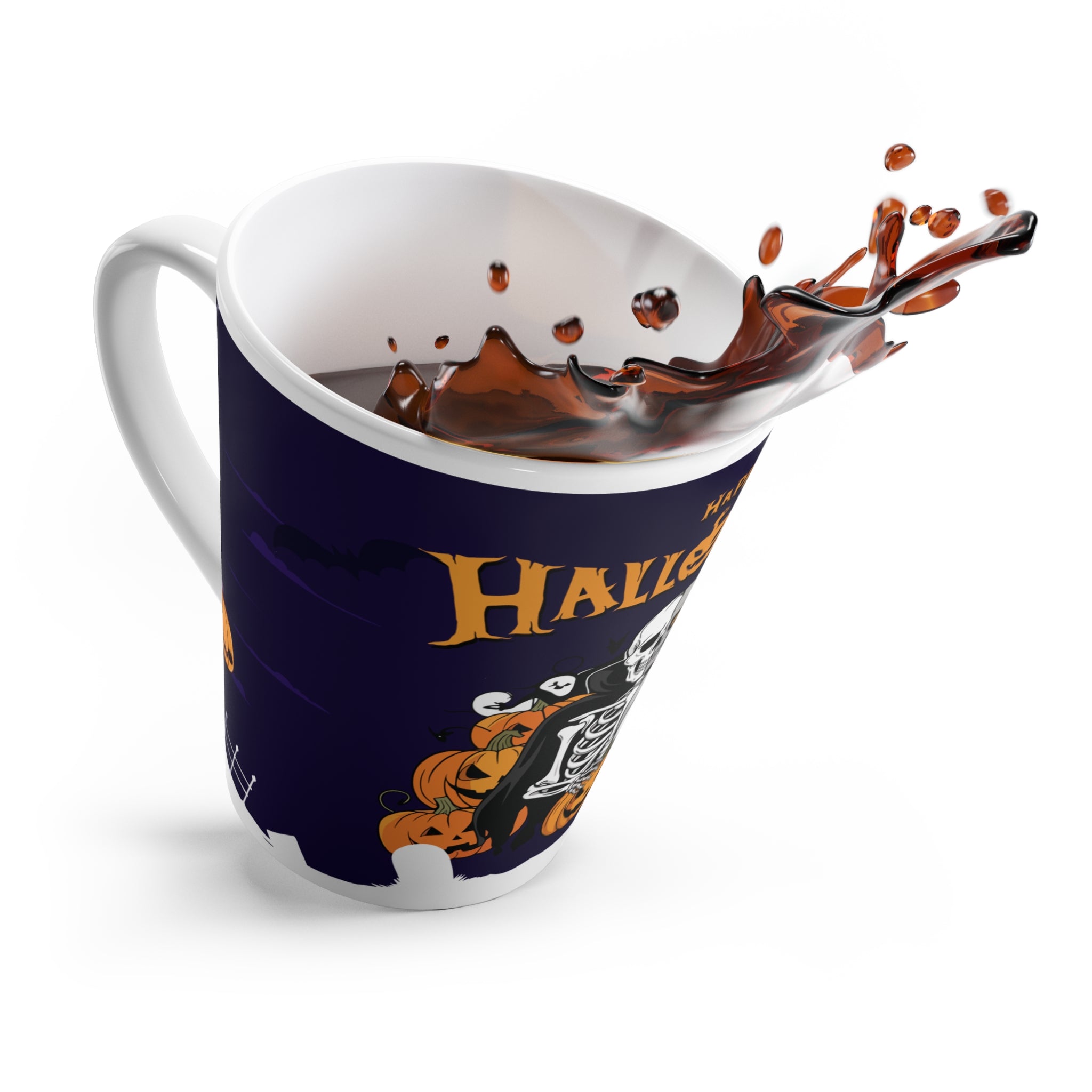 Halloween is Better with Skeleton | Latte Mug